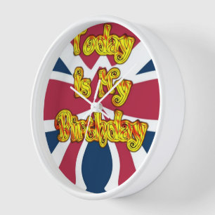 British Birthday Gifts Art Print Wall Clock
