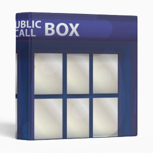 British Blue Police Box Binder