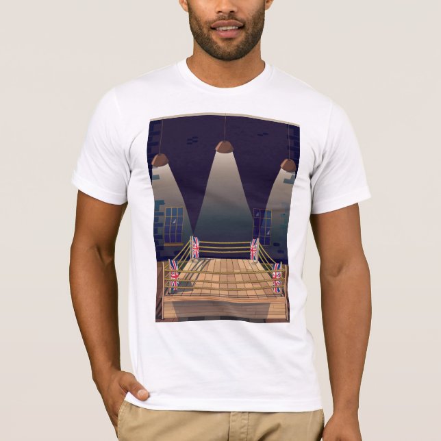British Boxing ring Gym. T-Shirt (Front)