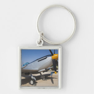 British-built Spitfire fighter Keychain