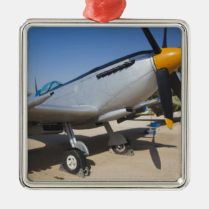 British-built Spitfire fighter Metal Ornament