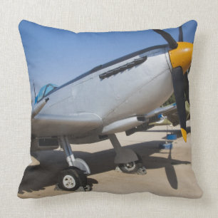 British-built Spitfire fighter Throw Pillow