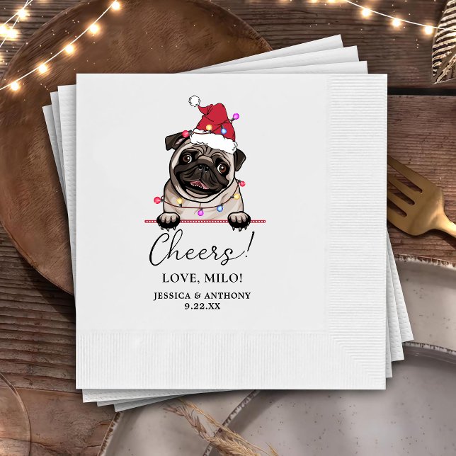 British Bull Dog Personalized Cheers Napkins (Creator Uploaded)