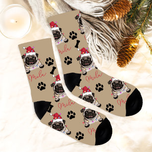 British Bull Dog Personalized Christmas Gift Socks