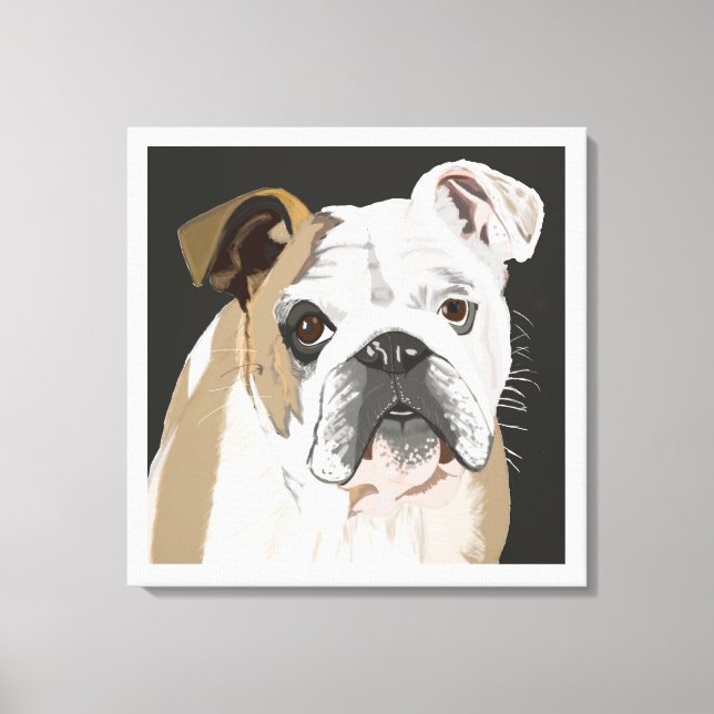 British Bulldog Canvas Print (Front)