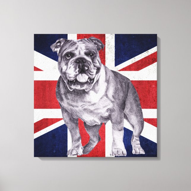 British Bulldog - English Bulldog Canvas (Front)