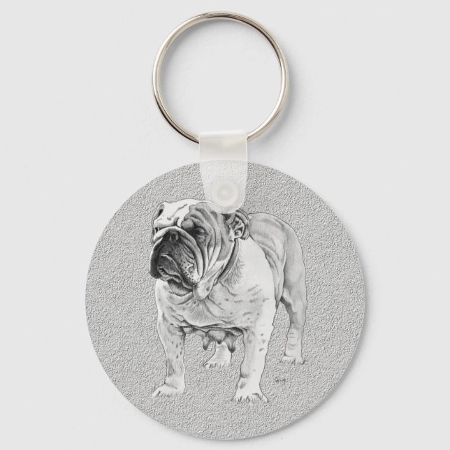 British Bulldog Keychain (Front)