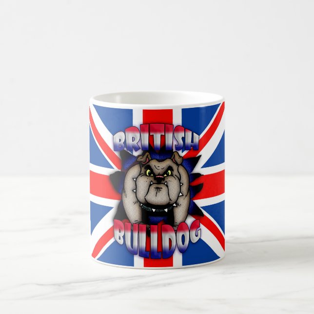British Bulldog Mug, With Union Jack Coffee Mug (Center)