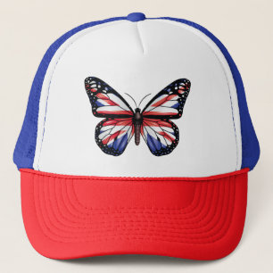 British butterfly monarch flag Tri-Blend shirt Trucker Hat
