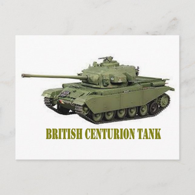 BRITISH CENTURION TANK POSTCARD (Front)