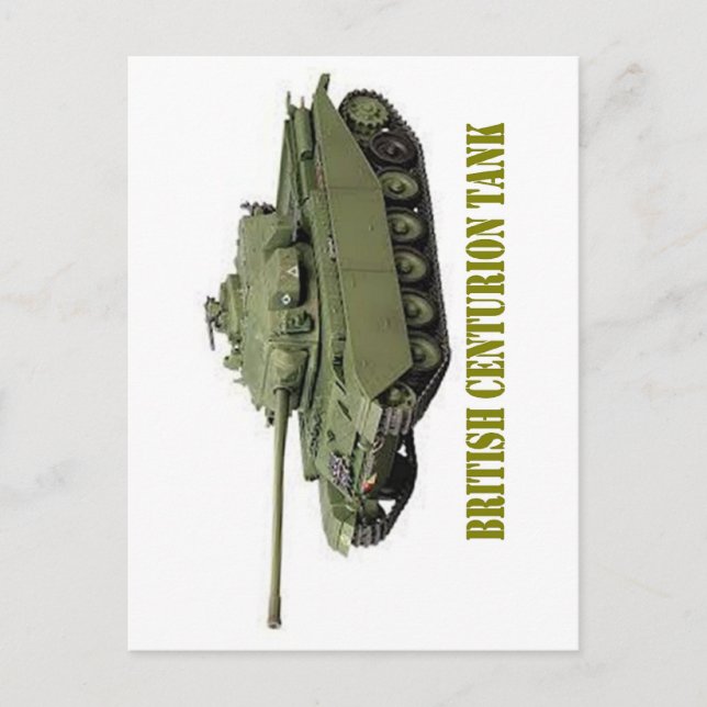 BRITISH CENTURION TANK POSTCARD (Front)