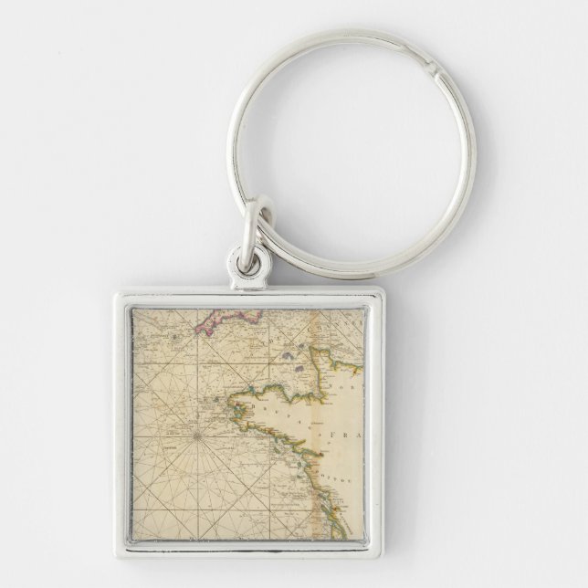 British Channel, Bay of Biscay Keychain (Front)