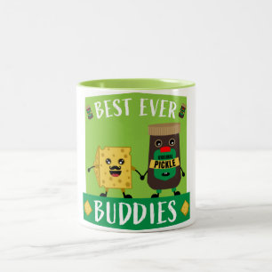 British Cheddar Cheese And Pickle lovers Coffee Mu Two-Tone Coffee Mug