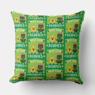 British Cheddar Cheese And Pickle lovers  Throw Pillow