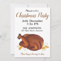 British Christmas Dinner Turkey Festive Party