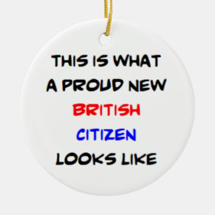 british citizen, proud new ceramic ornament