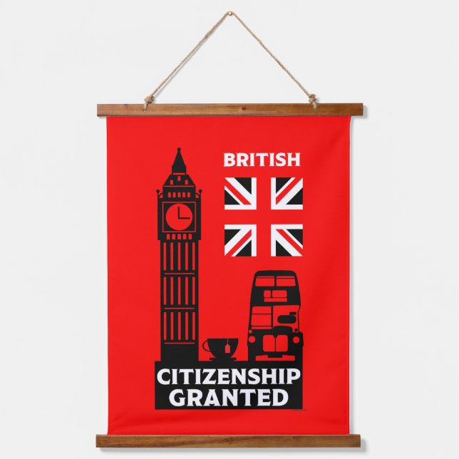 British Citizenship Gifts Hanging Tapestry (Front)