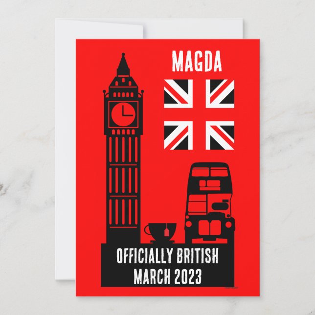 British Citizenship Gifts Holiday Card (Front)