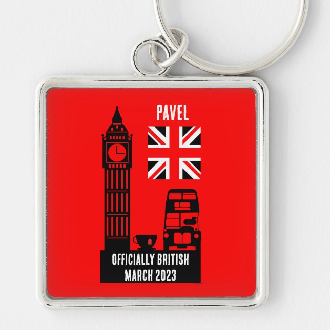 British Citizenship Gifts Keychain (Front)