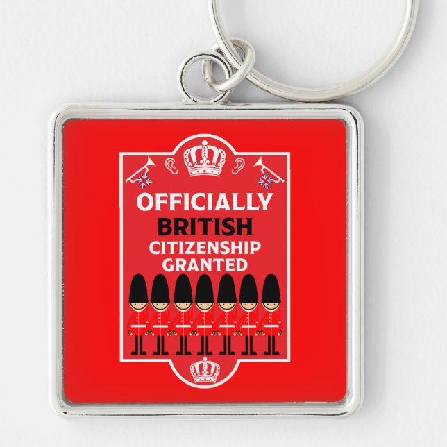 British Citizenship Gifts Keychain (Front)