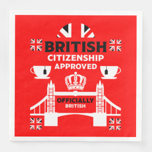 British Citizenship Gifts Napkin