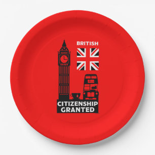 British Citizenship Gifts Paper Plate