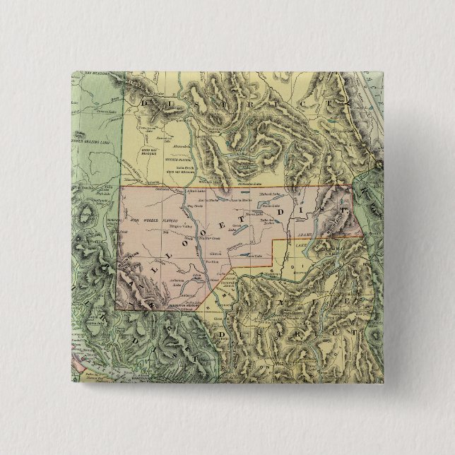 British Columbia 2 Inch Square Button (Front)