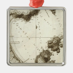 British Columbia Book Map Metal Ornament