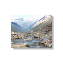 British Columbia Canada Glacial Creek Canvas