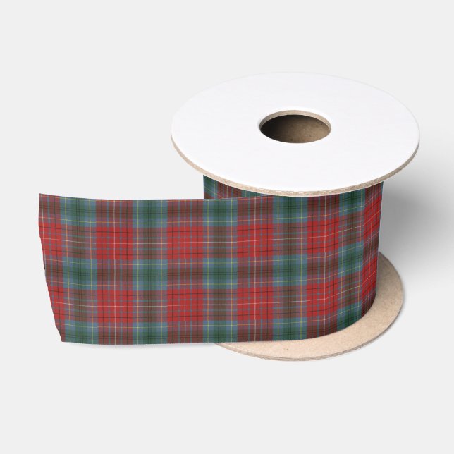 British Columbia Canada Original Tartan  Satin Ribbon (Spool)