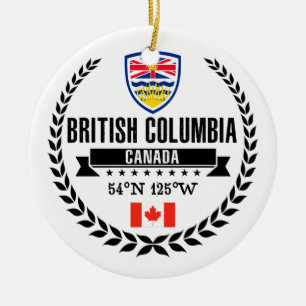 British Columbia Ceramic Ornament