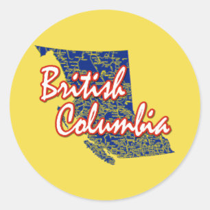 British Columbia Classic Round Sticker