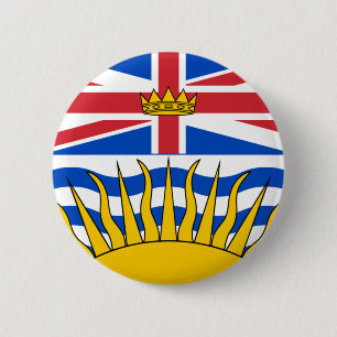 British Columbia Flag 2 Inch Round Button