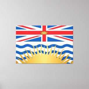 British Columbia flag Canvas Print