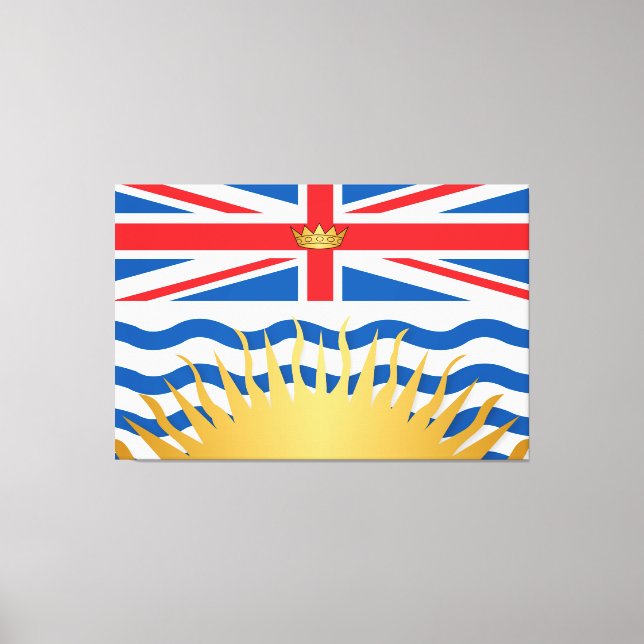 British Columbia flag Canvas Print (Front)