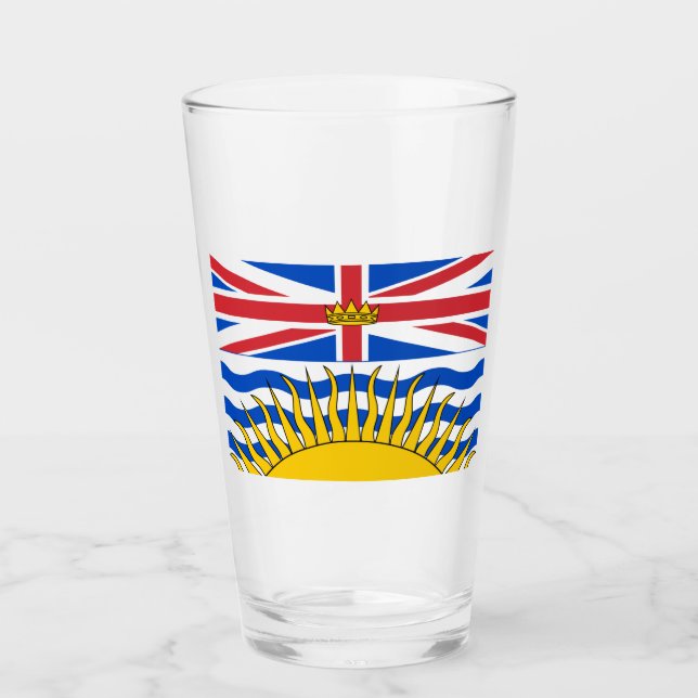 British Columbia Flag Glass (Front)