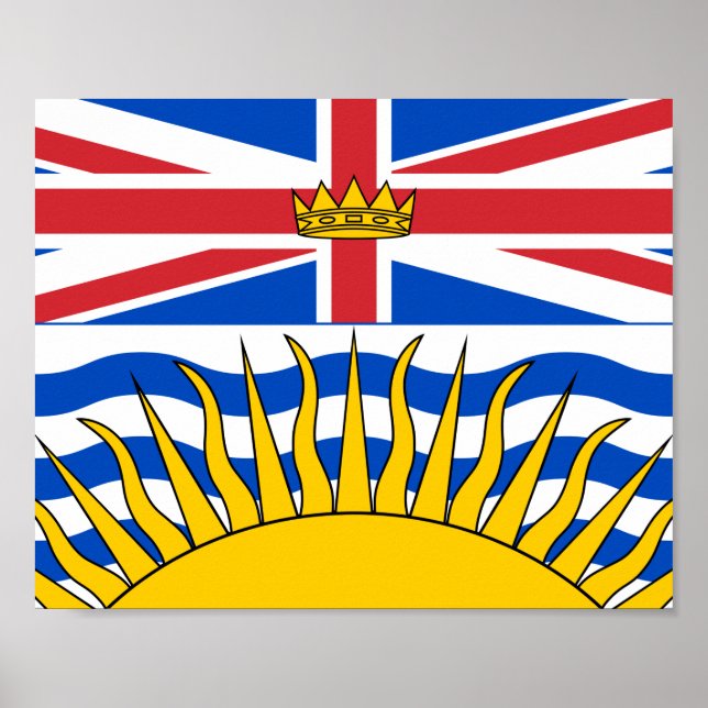 British Columbia Flag Poster (Front)