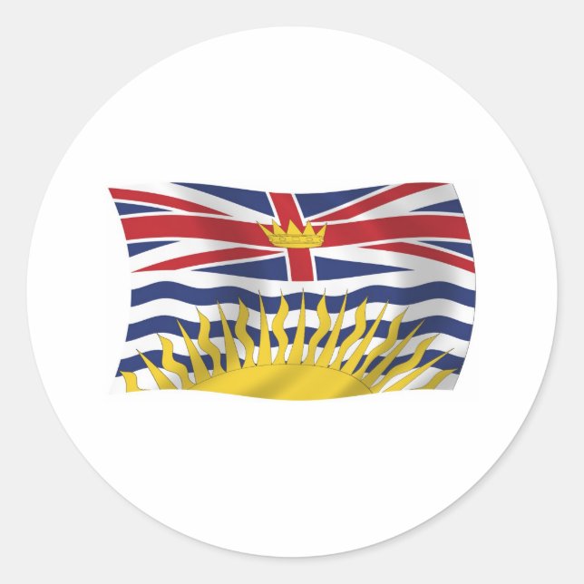 British Columbia Flag Sticker (Front)
