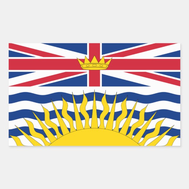 British Columbia Flag Sticker (Front)