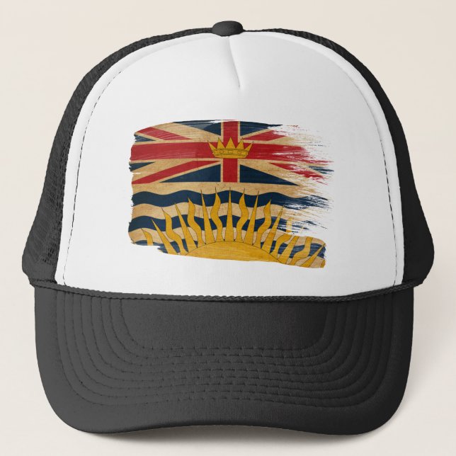 British Columbia Flag Trucker Hat (Front)