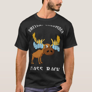 British Columbia Moose Wine Glass Rack for Camper T-Shirt