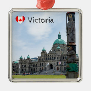 British Columbia Parliament - Victoria, Canada Metal Ornament