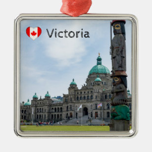 British Columbia Parliament - Victoria, Canada Metal Ornament