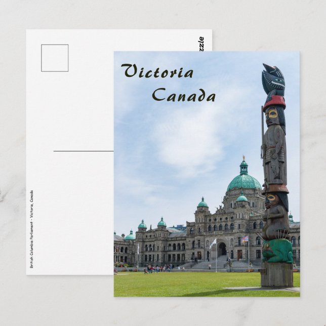 British Columbia Parliament - Victoria, Canada Postcard (Front/Back)