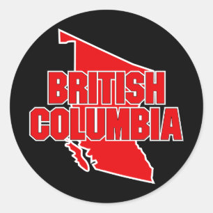 British Columbia Province Classic Round Sticker