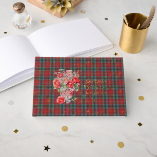 British Columbia Provincial Tartan Golden Wedding Guest Book