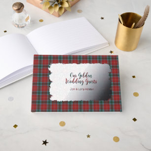 British Columbia Provincial Tartan Golden Wedding Guest Book