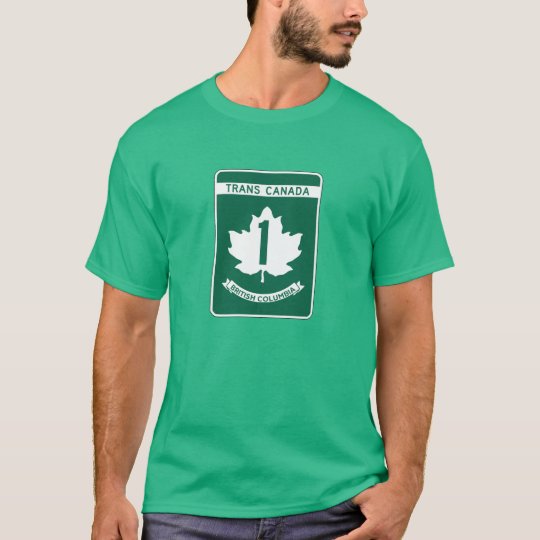 British Columbia, Trans-Canada Highway Sign T-Shirt