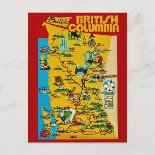 British Columbia Vintage Postcard