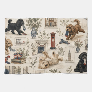 British Cottagecore Cockapoo Kitchen Towel